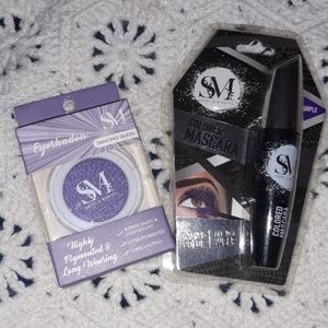 S & M BRAND PURPLE EYESHADOW AND MASCARA BUNDLE